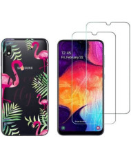 Coque flamant + 2 verres...