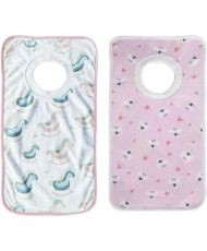 2 bavoirs bébé coton –...