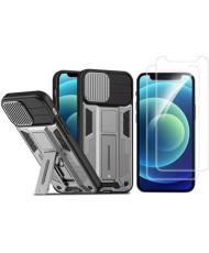 Kit iPhone 12 – Coque grise...